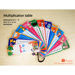 Multiplication table // สูตรคูณพกพา แม่ 2 - 12 +//+ ไอเท็มเด็ดของเด็ก Genius Math //