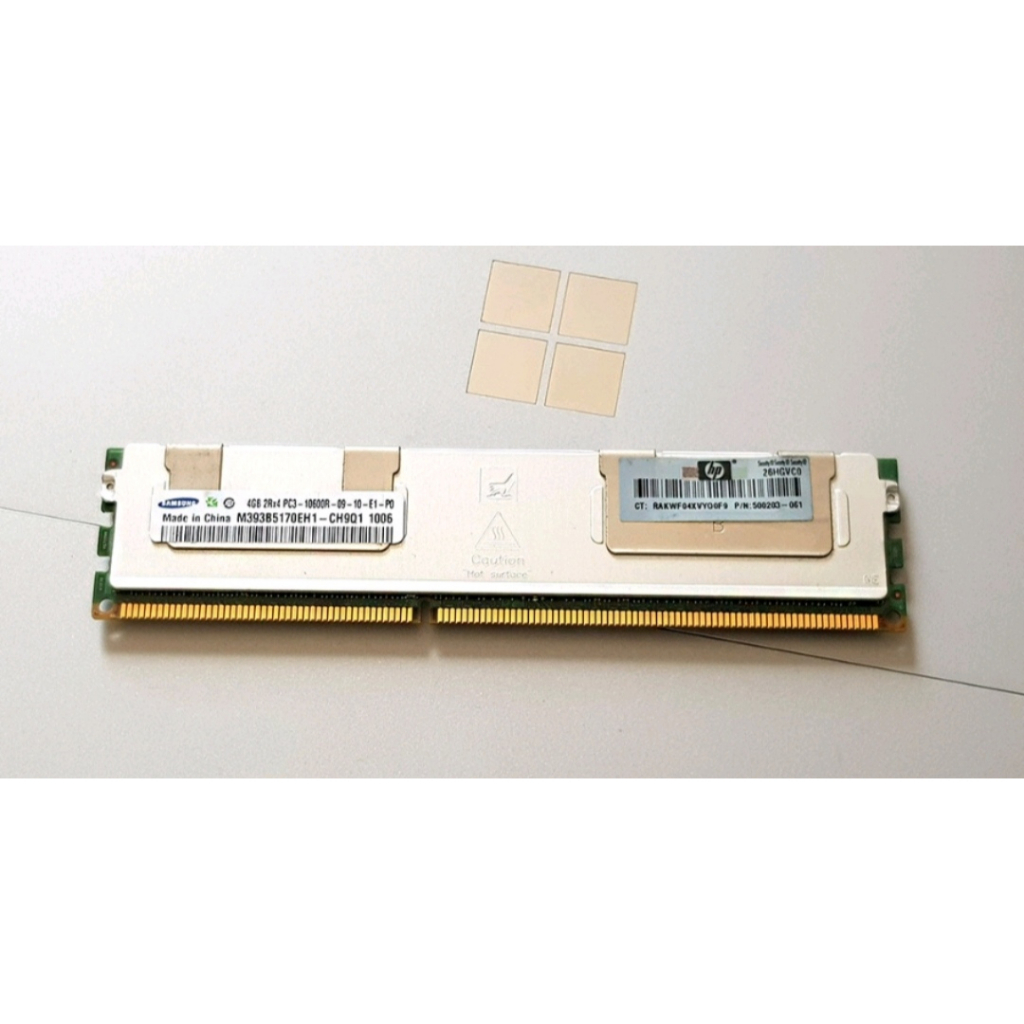 ECC Ram 4GB 2Rx4 PC3-8500R-07-10-E1-P0 ยี่ห้อ Samsung ใส่ Workstation Dell T5500 T5600 T7600 HP Z600