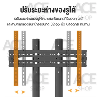 🧙TV Stand🧙 ขาตั้งทีวี ขนาด 32''-65'' สูง 142 cm เคลื่อนที่ได้ ปรับก้มเงยได้ รุ่น TS1
