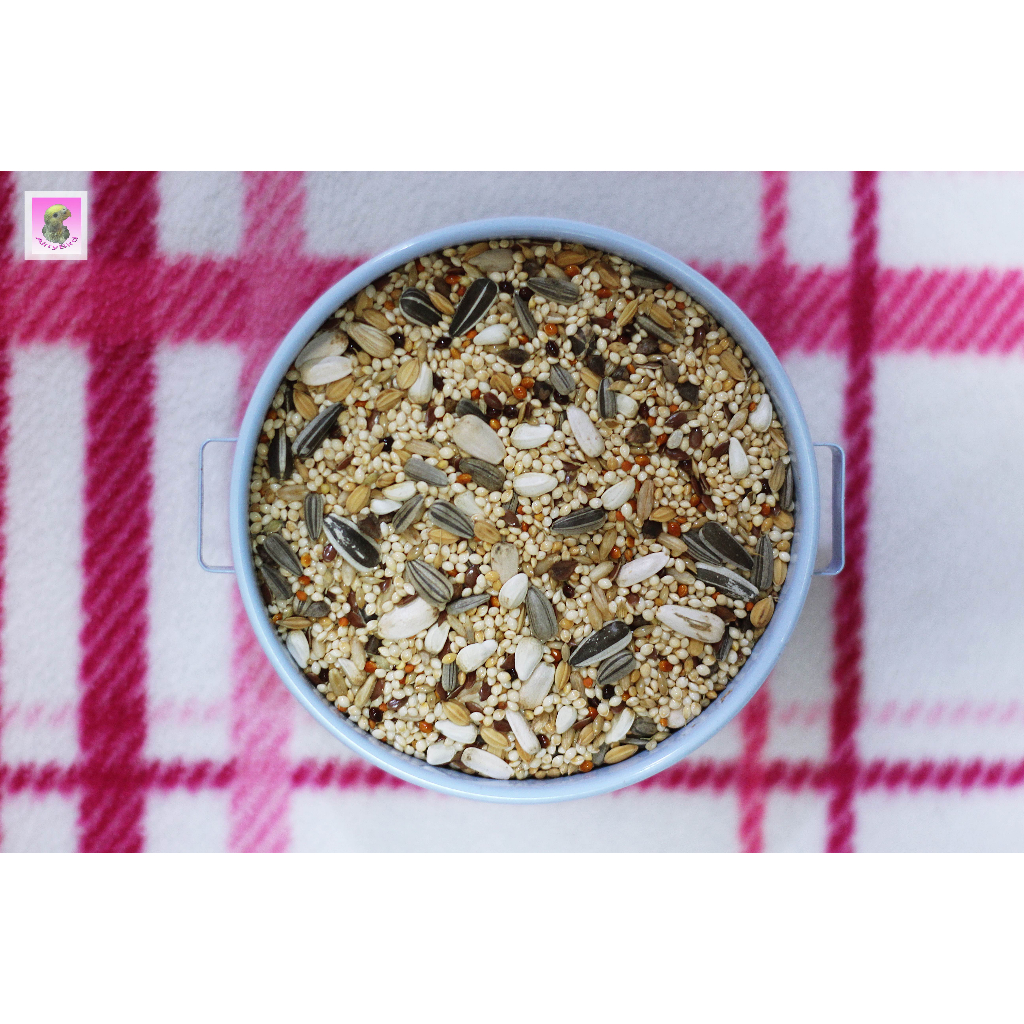 ธัญพืชรวม 13 ชนิด สูตร Standard (ผสมผงชมพู Belvimin) สูตรบ้าน Airry Bird ธัญพืชรวม 13 ชนิด ผสมสดตามออเ