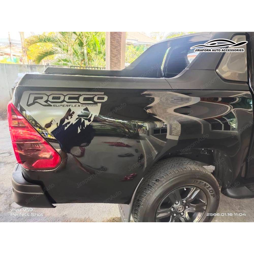 สติ๊กเกอร์แท้ศูนย์ ROCCO สำหรับติดข้างท้ายรถกระบะ TOYOTA REVO ROCCO ปี ...