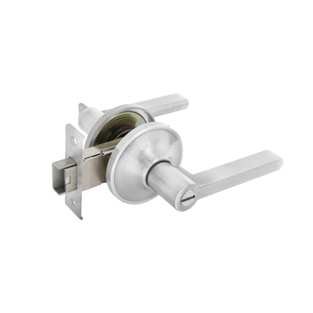 SOLEXกุญแจมือบิด No. 1805 SN/BK ห้องน้ำ(2 system Lever Hander &amp; Deadbolt Lockset)