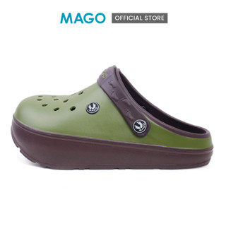 MAGO FOOTWEAR " BAMBO " ( เขียวขี้ม้า ) รองเท้าสุขภาพชาย / หญิง