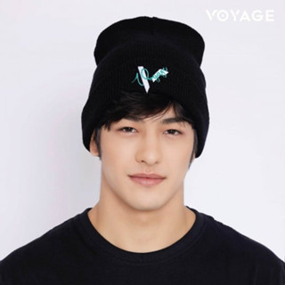 หมวกไหมพรมสีดำVOYAGE BEANIE