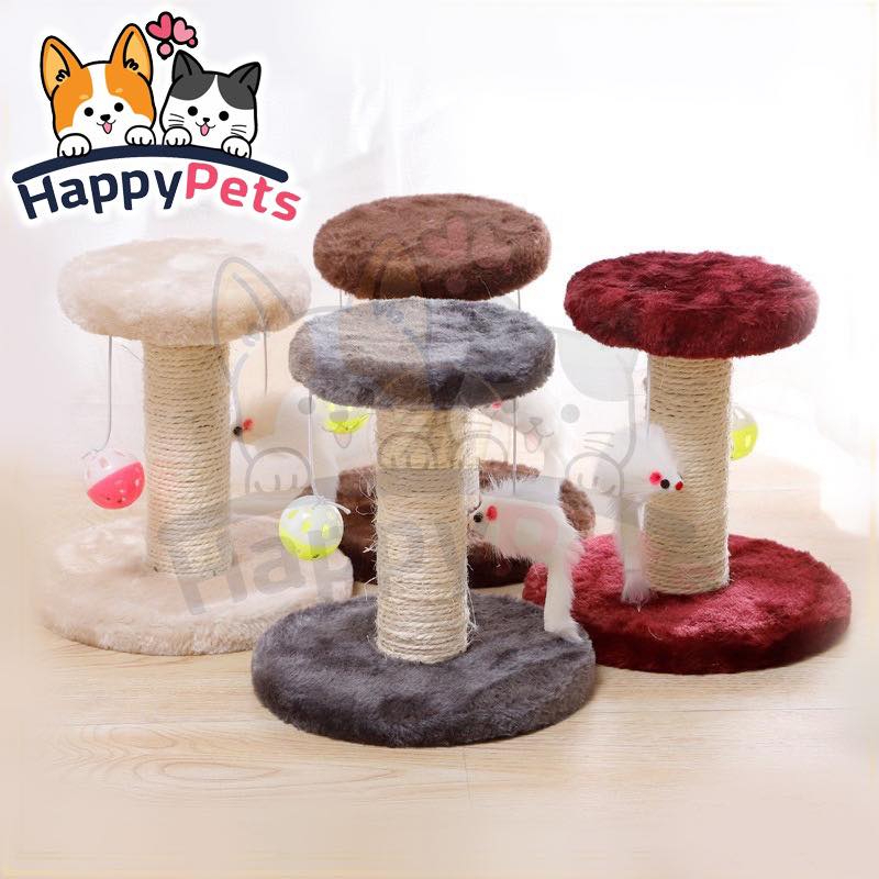 [โค้ดส่งฟรีหน้าร้าน]คอนโดแมวฝนเล็บแมว 2 ชั้น ( O-O ) ราคาถูก ที่ลับเล็บแมว คอนโดแมวราคาถูก Cat climb