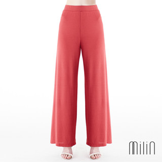 [MILIN] Toucan Pants Flowing wide leg spandex pants กางเกงขายาว ทรงขาบาน ผ้ายืด เอวยางยืด