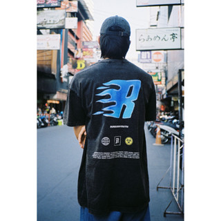 RDY Letter R Blue Fire T-Shirt 044