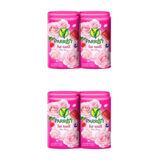 (แพค 4) Parrot Rose Berry Bar Soap สบู่แพรอท โรส เบอร์รี่ (มี 2 ขนาด 70 กรัม/105 กรัม)