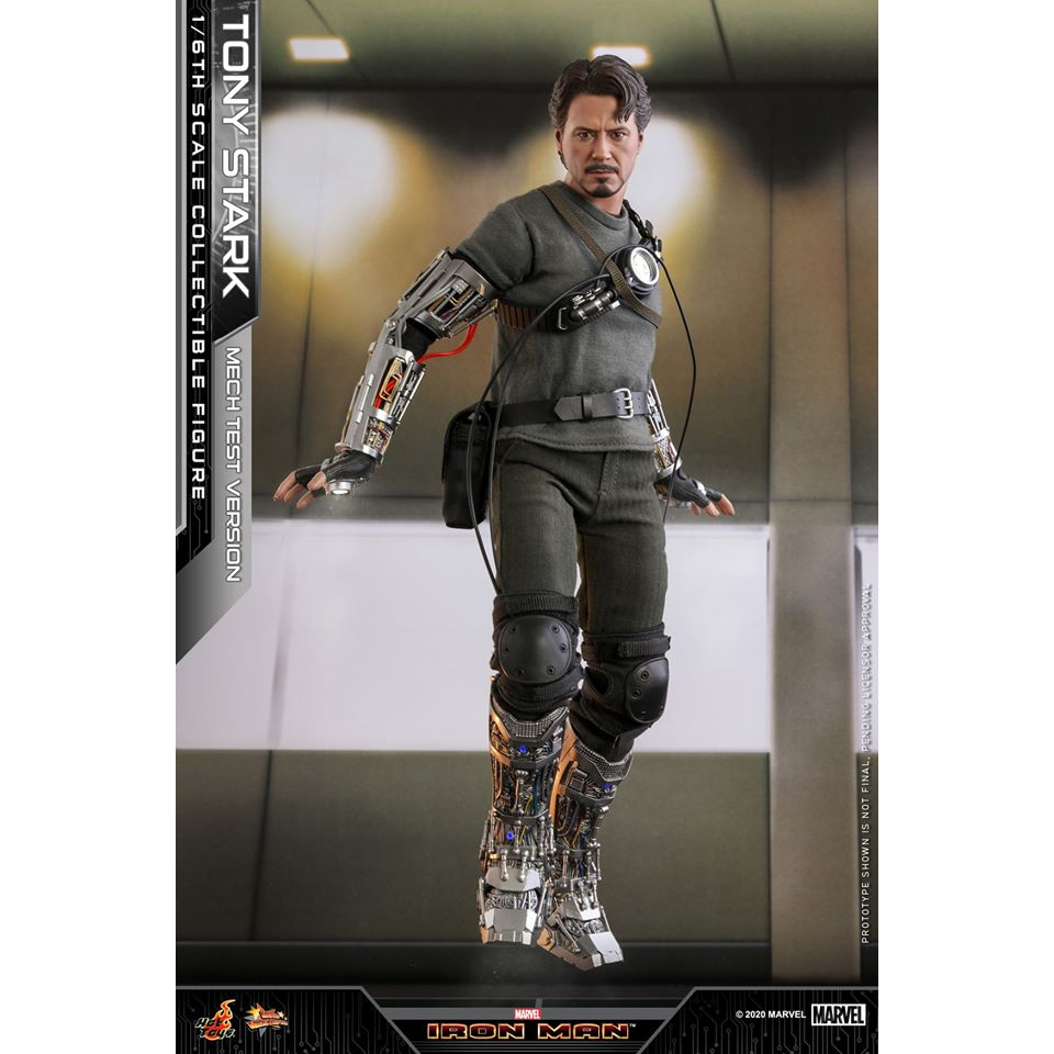 🕊️พร้อมส่งจากไทย Hot Toys MMS581B 1/6 Iron Man - Tony Stark (Mech Test Version) (Special Bonus)