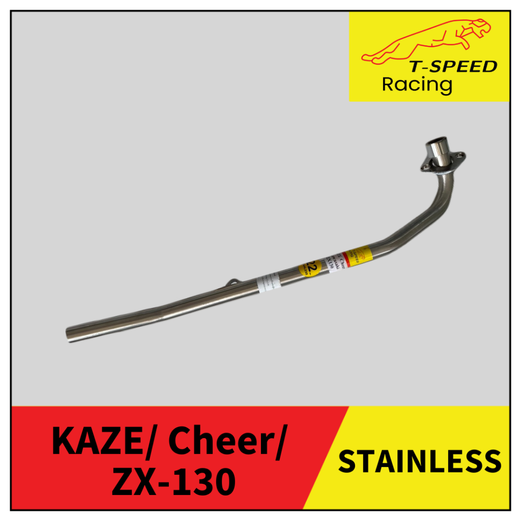 คอท่อ Kawasaki KAZE / Cheer / ZX-130 สแตนเลส Size 22 m.m.