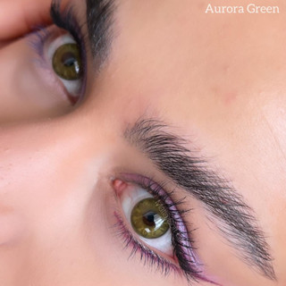 Aurora Green คอนแทคเลนส์นำเข้า รายปี 390.- มีค่าสายตา