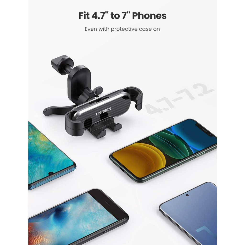 UGREEN ที่วางโทรศัพท์ในรถยนต์ Car Holder ติดช่องแอร์รถยนต์ แข็งแรงทนทาน หมุนได้ 360 องศา รุ่น 80871 - รูปที่ 7