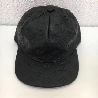 LOUIS VUITTON GOMMATO TAURILLON MONOGRAM 1.0 CAP BLACK หมวกแก๊ป หลุยส์วิตตอง โมโนแกรม หนังแท้ สีดำ