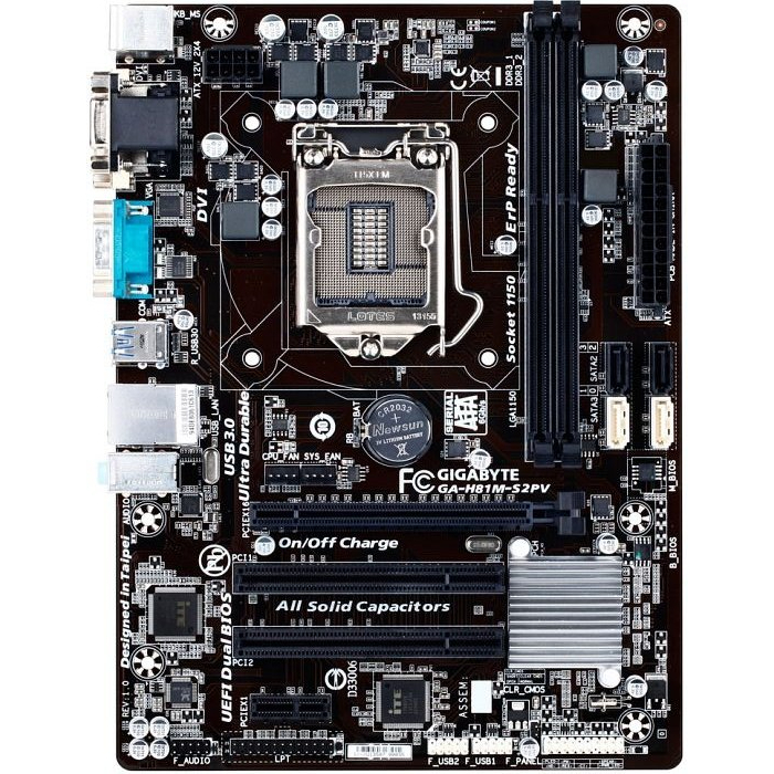 GIGABYTE GA-H81M-S2PV -เมนบอร์ด INTEL LGA1150