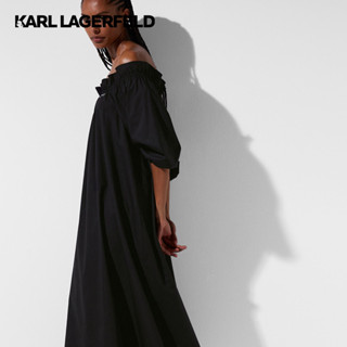 KARL LAGERFELD - KARL DNA OFF-SHOULDER BEACH DRESS 230W2238 เดรส