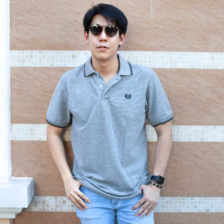 เสื้อโปโลคอปกขลิบ Adarus ใส่สบาย เนื้อผ้าพรีเมี่ยมไม่ลื่นไม่ร้อนใส่สบาย มีไซส์ใหญ่ 2XL อก46"