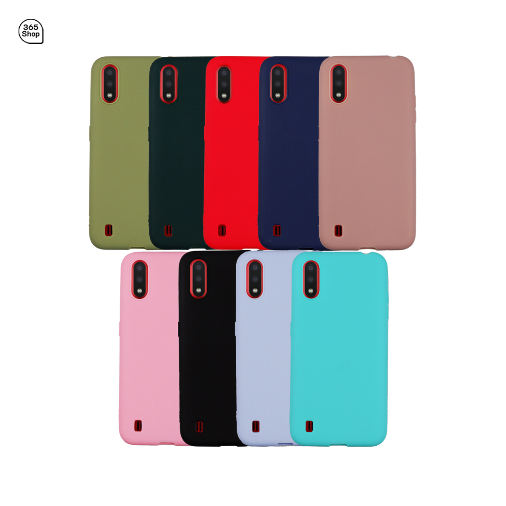 เคส สำหรับ Samsung Galaxy A01 เคสซิลิโคนนิ่ม สีพาสเทล TPU บาง