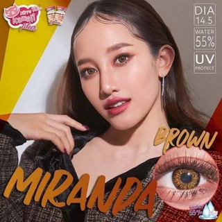 คอนแทคเลนส์ รุ่น Miranda สีเทา/ตาล Gray/Brown มีค่าสายตา (0.00)-(-6.00)