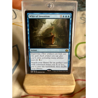 การ์ด MTG Whir of Invention Blue Magic the gathering EDH รุ่น AER สภาพ Ex-Nm