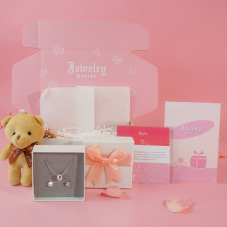 Jewelry Buffet  Love Box Set A เซตเครื่องประดับ เซตของขวัญวาเลนไทน์ ชุดกล่องของขวัญวาเลนไทน์ ของขวัญ ของขวัญวันครบรอบ เครื่องประดับเงินแท้ 925