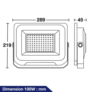 BEC*ไม่ไช่โซล่าโคมไฟ สปอร์ตไลท์ ฟลัดไลท์ Floodlight LED 100W 150W 200W รุ่น Speed , Vector