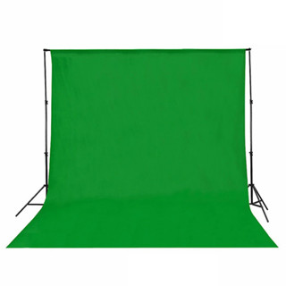 ผ้าฉาก สีเขียว Green Screen Cotton 3x2 3x4 3x6  สีขาว ฉากหลัง STUDIO BACKDROP ไลฟ์สด สตรีมเกมส์ สตูดิโอ