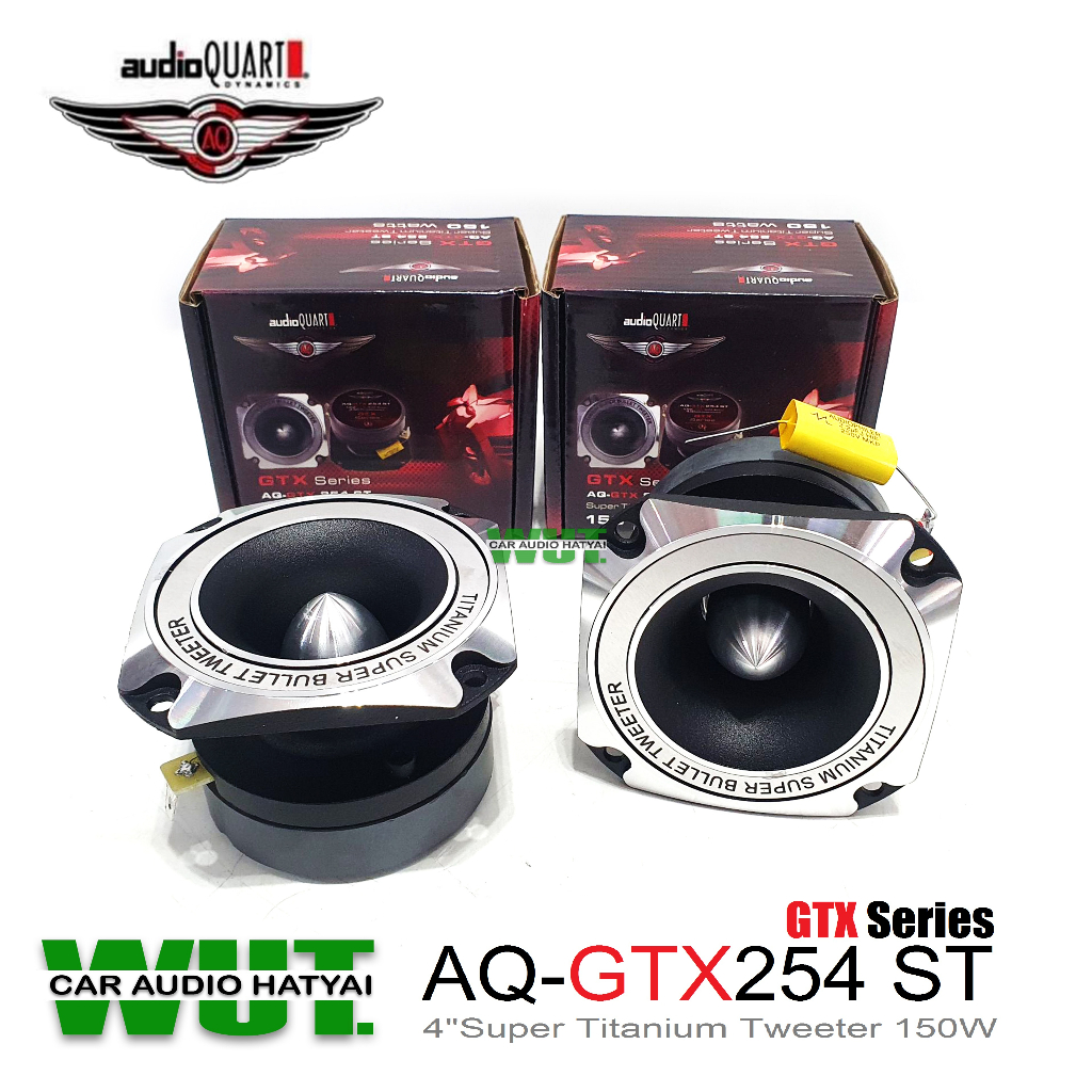 AUDIO QUART Tweeter เครื่องเสียงรถยนต์ ลำโพงเสียงแหลม แหลมจาน 4นิ้ว 150วัตต์ audio quart รุ่น AQ-GTX