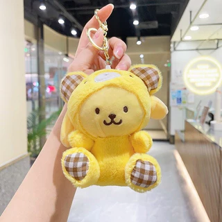 🌼พวงกุญแจ YS120 ตุ๊กตาหมี นุ่มนิ่ม พวงุญแจน่ารัก แฟชั่น สีสันสดใส ห้อยกระเป๋า สไตล์เกาหลี🌼