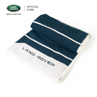 LANDROVER -LARGE TOWEL - NAVY AND WHITE