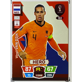 Virgil Van Dijk การ์ดนักฟุตบอล ฟุตบอลโลก Worldcup 2022 การ์ดสะสม Netherlands การ์ดนักเตะ เนเธอร์แลนด์ ฮอลแลนด์