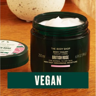 THE BODY SHOP BRITISH ROSE BODY YOGURT 200ML (NEW VEGAN 100%)