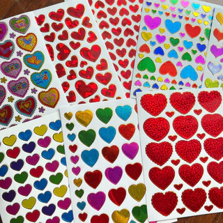 สั่งขั้นต่ำ 20 ไม่รวมค่าส่ง สติกเกอร์ลายหัวใจ สติกเกอร์วาเลนไทน์💞