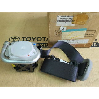 (ของแท้) 73220-0D193-C1 เข็มขัด นิรภัย เบาะหน้า ด้านนอก Yaris ncp91 ปี 2012-2013 (TMT=3)