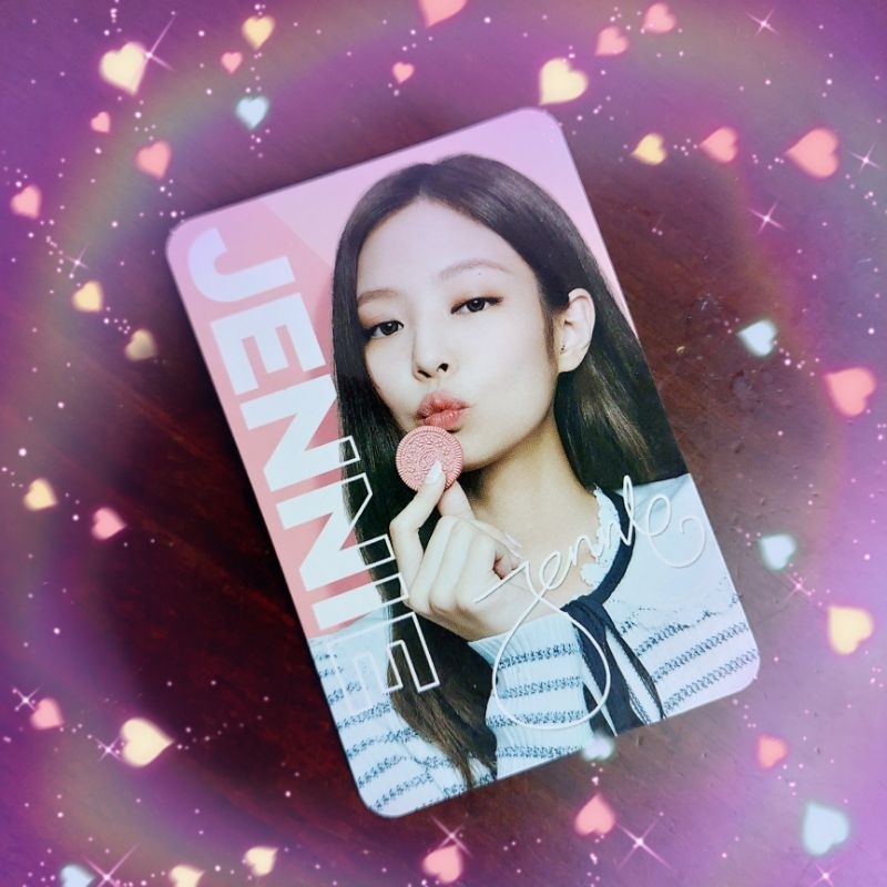 JENNIE BLACKPINK X OREO CARD