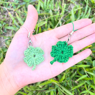 clover leaf keyring | พวงกุญแจใบโคลเวอร์ พวงกุญแจไหมพรม งานแฮนด์เมด