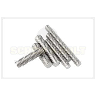 สตัด โบลท์ เกลียวตลอด ยาว 16-100 มม. สแตนเลส 304 เกลียวมิล หยาบ M5 /Stud Bolt Thread Bolt 16-100 mm.