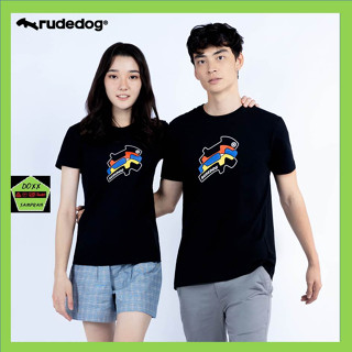 Rudedog เสื้อคอกลม ชาย หญิง รุ่น Contour สีดำ