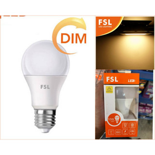 FSL LED Bulb 10W Warmwhite E27 With Dimmable สินค้ามือ 1 พร้อมส่ง ของแท้100%✨