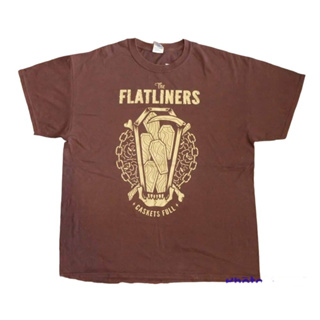 The Flatliners อก 25 นิ้ว ยาว 31 นิ้ว สีน้ำตาลแดง มือสอง ของแท้