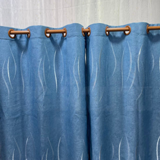 ผ้าม่านประตู ผ้าม่านหน้าต่าง สำเร็จรูปกันแสง75%-85% ปั้มห่วง…