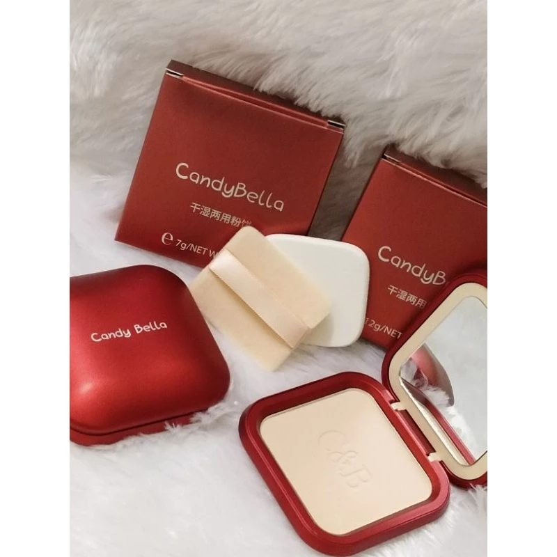 แป้ง CandyBella แป้งผสมรองพื้นคุมมัน เนียนกับผิวติดทนนาน