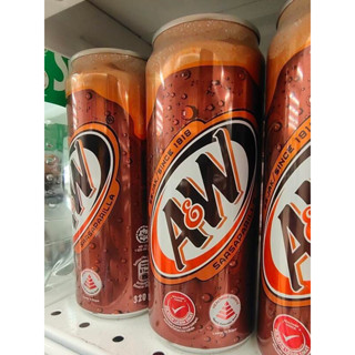 เอ แอนด์ ดับบลิว น้ำอัดลม กลิ่นรูทเบียร์ 325 มล. 6 กระป๋อง A&amp;W Soft Drink 325ml