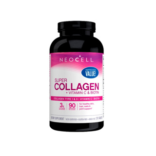 [ใหม่ล่าสุด] Neocell Super Collagen + C 6000mg with biotin 270 tablets