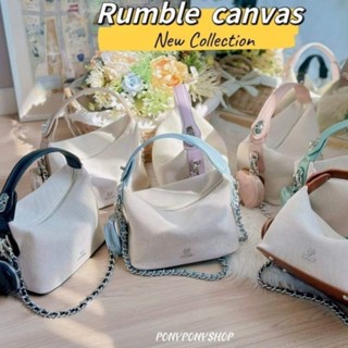 พร้อมส่ง กระเป๋าponyponyshop888 หมอน 10นิ้ว รุ่นrumble canvas ทรงคล้าย aristotle bento canvas โพนี่โพนี่ กระเป๋าสะพาย