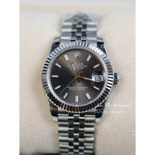 Rolex Datejust 31 mm. Steel Gark grey dial Automatic swiss movement