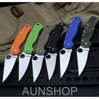 P100 มีดพับSpyderco อุปกรณ์เดินป่าขนาดพกพา สินค้ามี6สี สินค้าพร้อมส่งจากไทย