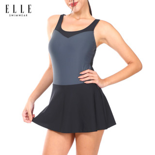 ELLE SWIMWEAR  ชุดว่ายน้ำสตรี 1 Piece กระโปรง E2P1BSJ16502GY