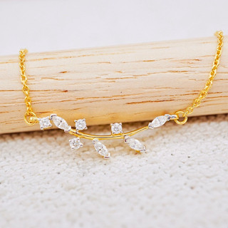 [ 📌พร้อมส่ง ] สร้อยคอพร้อมจี้เพชรแท้น้ำ100 💎 ทองคำแท้9K (ทอง37.5%) ✨เพชรเบลเยี่ยมแท้✨ ขายได้ จำนำได้ [9KPN188]