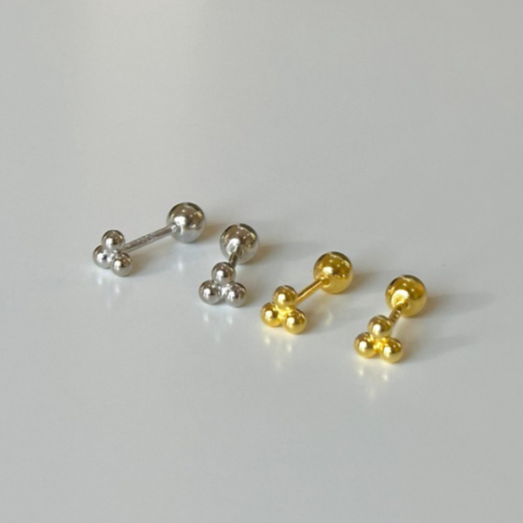 Suwann.na ต่างหู ต่างหูเงินแท้ จิว จิวเงินแท้ จิวจุดเรียง