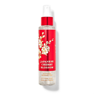 (ของแท้/ปี2022) Bath &amp; Body Works Japanese Cherry Blossom Diamond Shimmer Mist 146ml